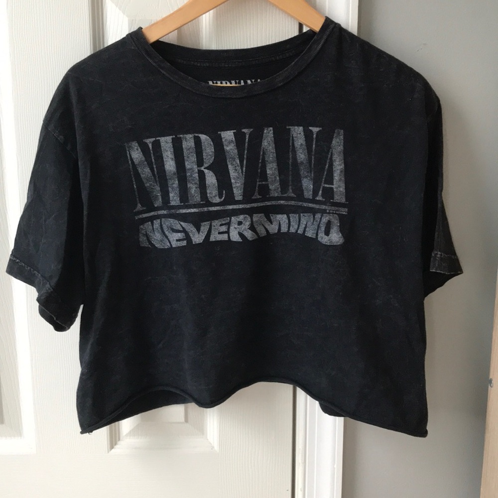 Nirvana Oversized Crop Tee